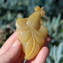 Load image into Gallery viewer, Yellow Jade Carved Crystal Goldfish 
