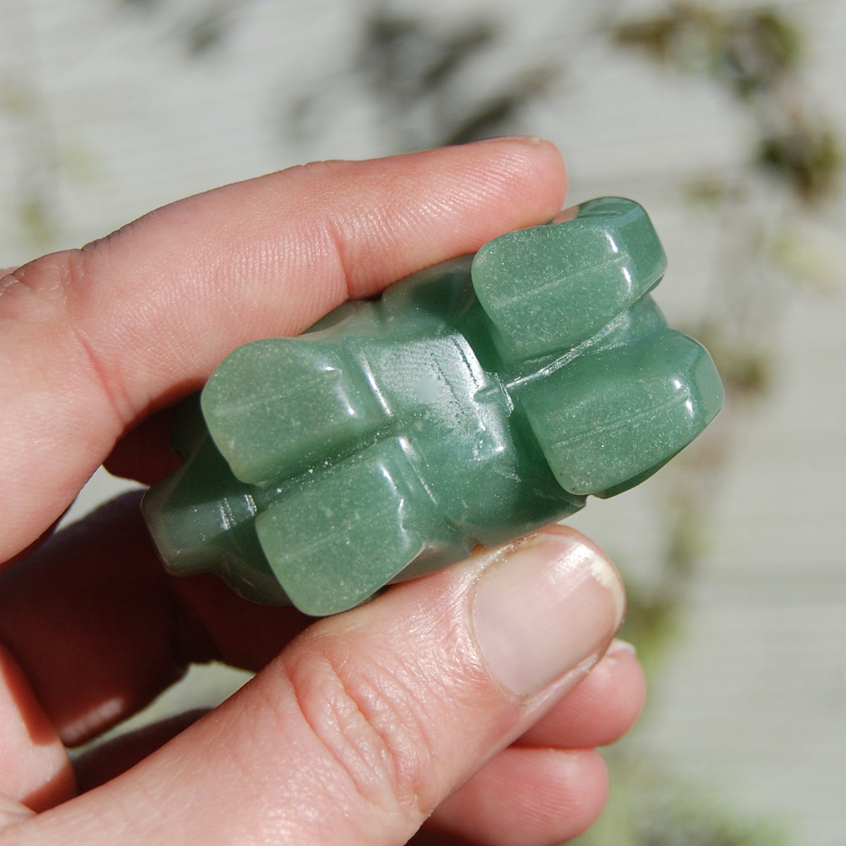 Green Aventurine Carved Crystal Pig Totems