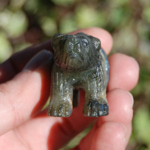 Labradorite Carved Crystal Bear Totems