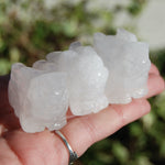 "Clear" Rock Quartz Carved Crystal Rabbit