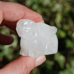 "Clear" Rock Quartz Carved Crystal Rabbit