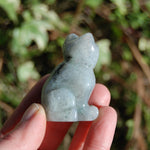Labradorite Carved Crystal Cat
