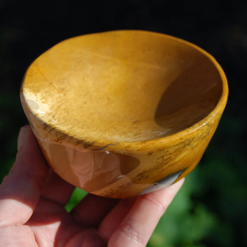 Mookaite Jasper Carved Crystal Bowl