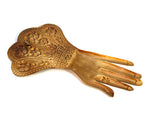 Divine Hand Ex Voto Milagro Ornament in Antiqued Brass