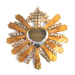Jeweled Sacred Heart Ex Voto Accent Mirror