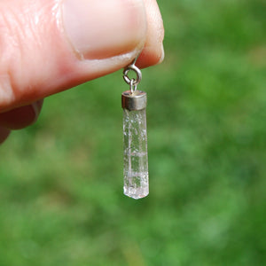 Pink Kunzite Crystal Pendant for Necklace