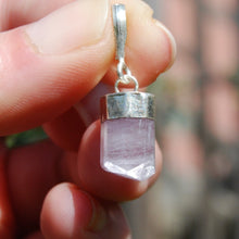 Load image into Gallery viewer, Pink Kunzite Crystal Sterling Silver Pendant for Necklace
