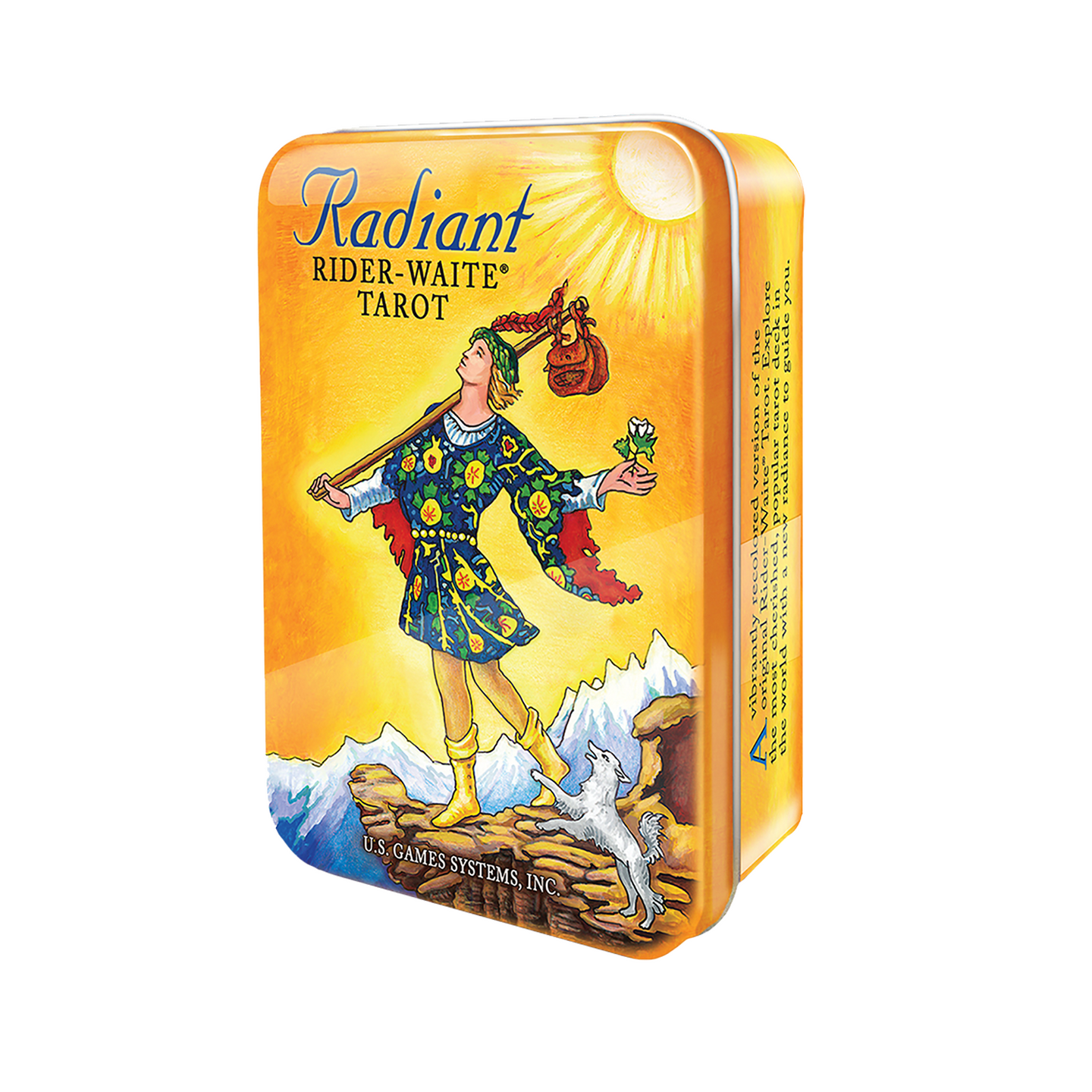 Radiant Rider-Waite Tarot Card Deck and Book in Tin Box Divination Oracle Small Pocket Size