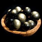 Gold Sheen Obsidian Crystal Spheres
