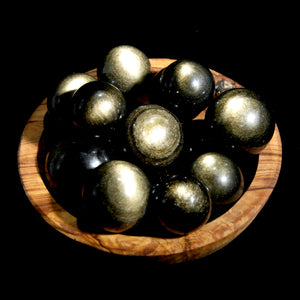 Gold Sheen Obsidian Crystal Spheres