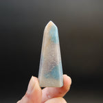 Blue Trolleite Quartz Crystal Tower