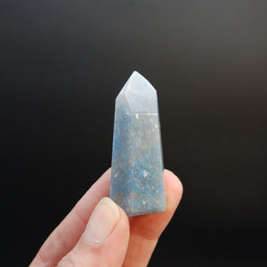 Blue Trolleite Quartz Crystal Tower