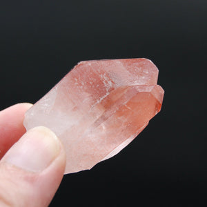 Strawberry Pink Lemurian Seed Quartz Crystal Starbrary