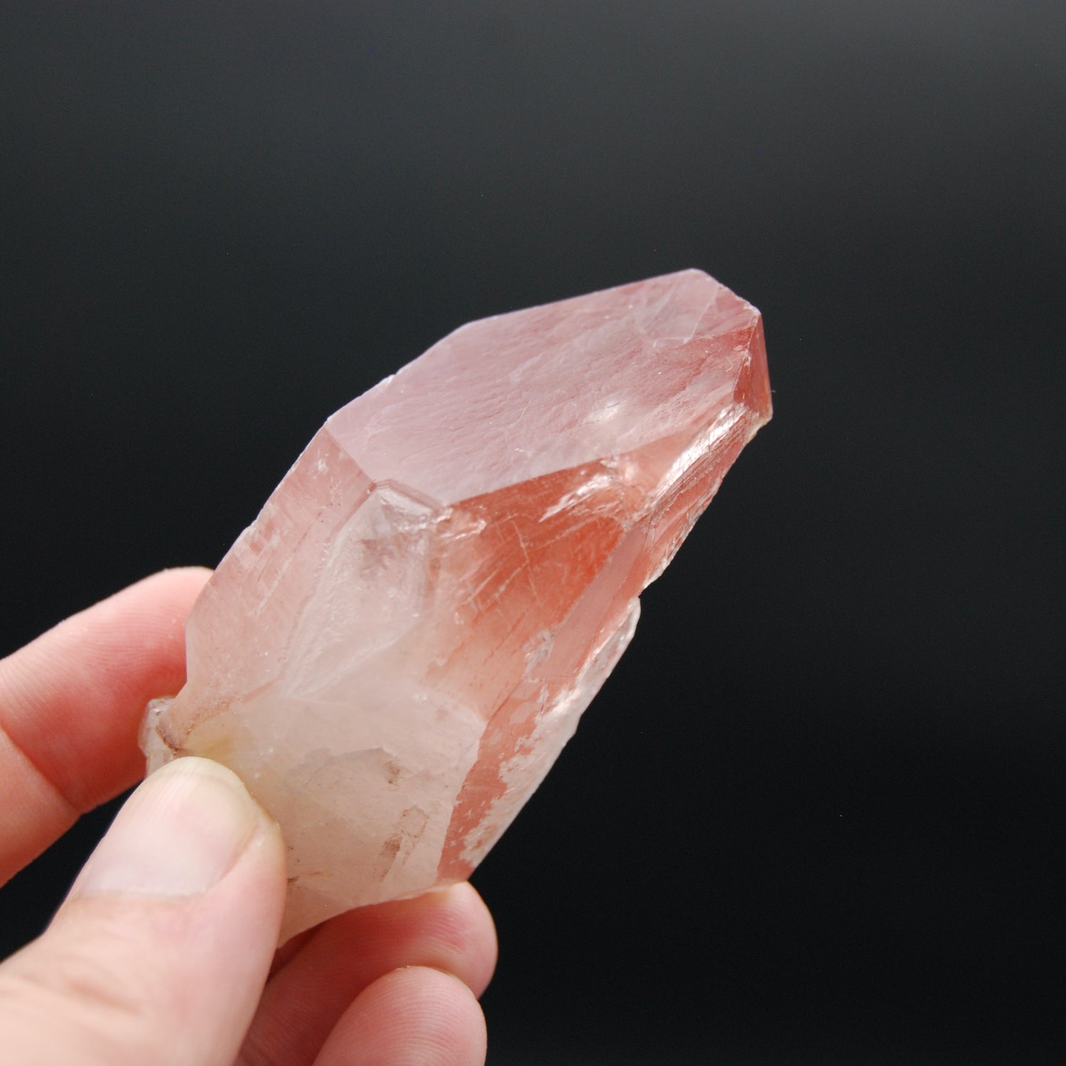 Strawberry Pink Lemurian Seed Quartz Crystal Starbrary