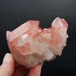 Strawberry Pink Lemurian Seed Quartz Crystal Cluster