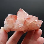 Strawberry Pink Lemurian Seed Quartz Crystal Cluster