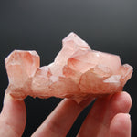 Strawberry Pink Lemurian Seed Quartz Crystal Cluster
