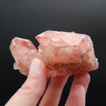 Strawberry Pink Lemurian Seed Quartz Crystal Cluster