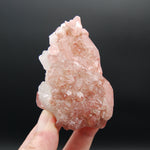 Strawberry Pink Lemurian Seed Quartz Crystal Cluster