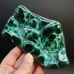 Malachite Chrysocolla Freeform Polished Crystal, Congo