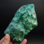 Malachite Chrysocolla Freeform Polished Crystal, Congo