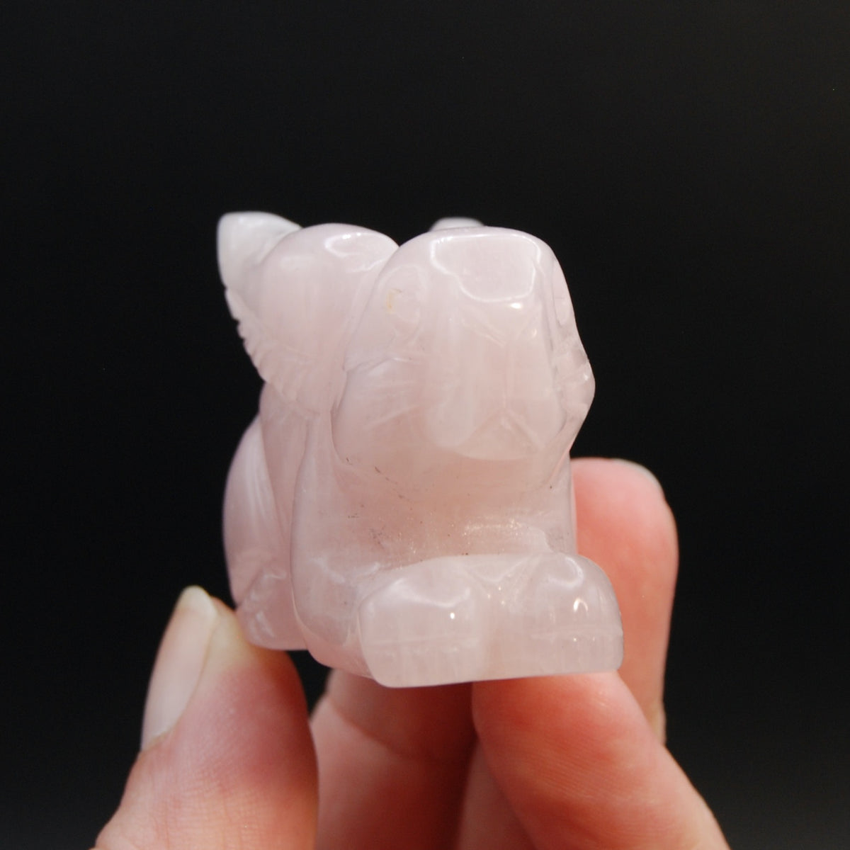 Rose Quartz Crystal Rabbit