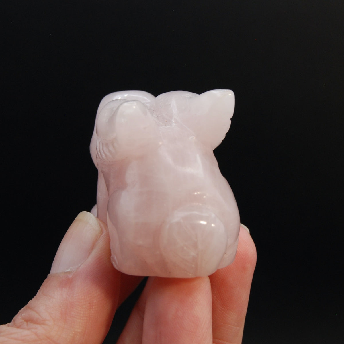 Rose Quartz Crystal Rabbit