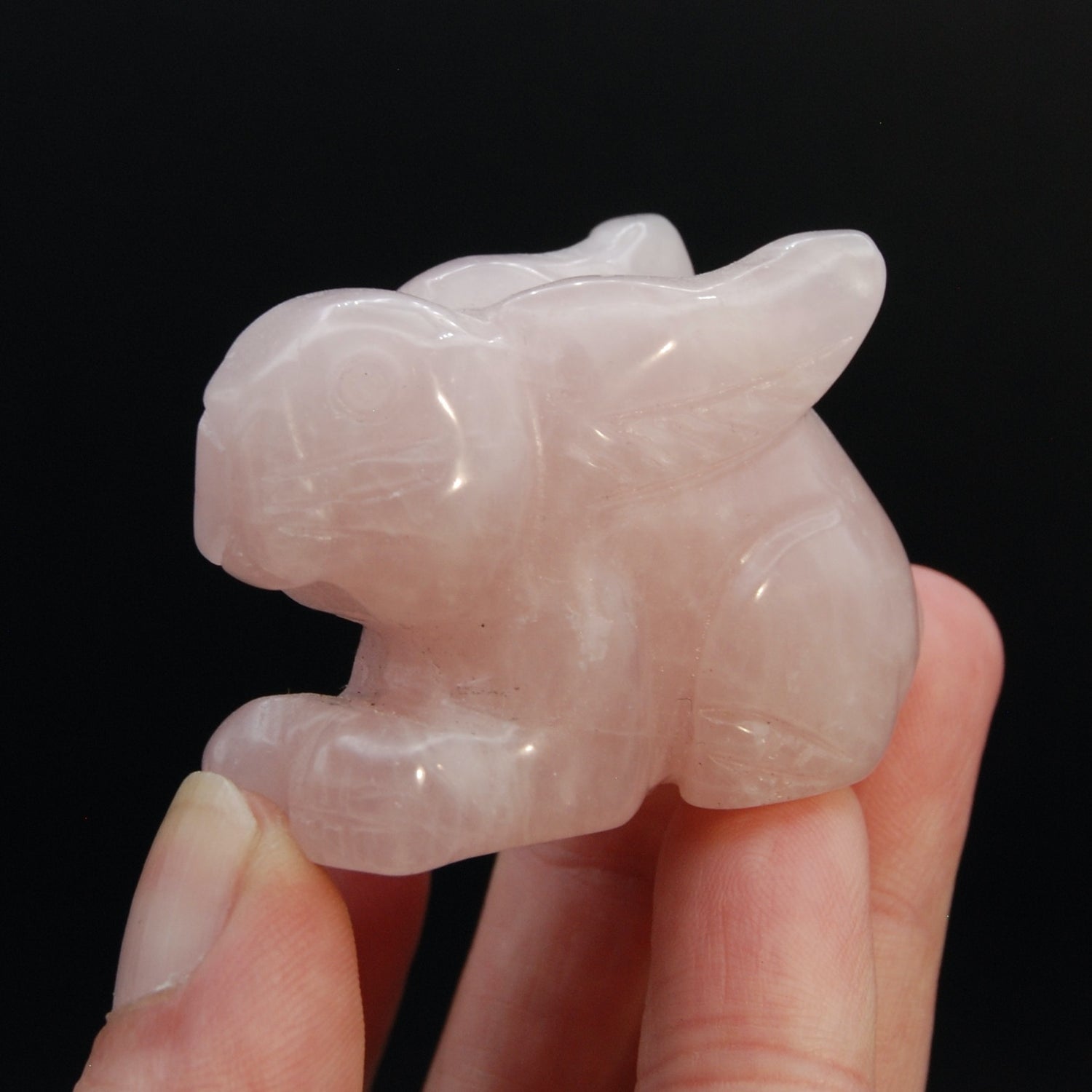 Rose Quartz Crystal Rabbit