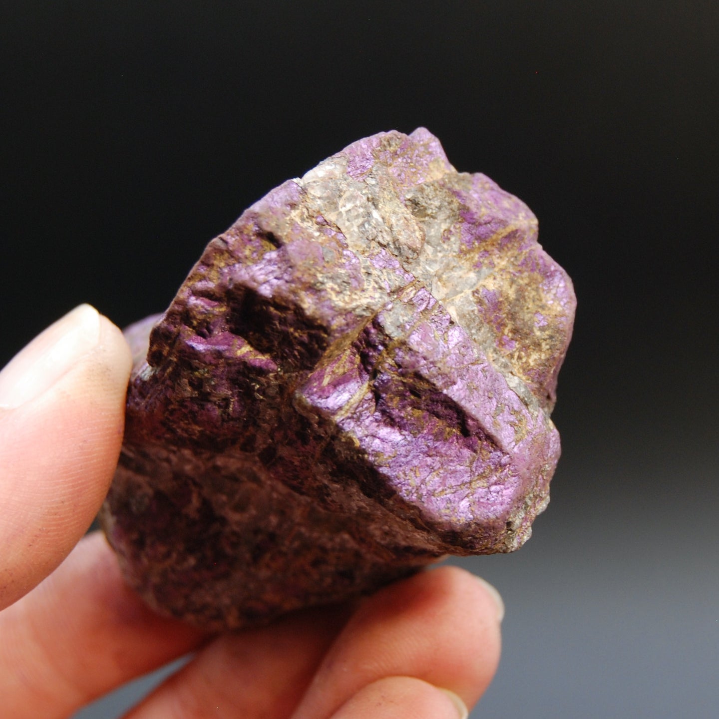 Raw Purpurite Crystal, Heterosite Mineral Specimen, Namibia