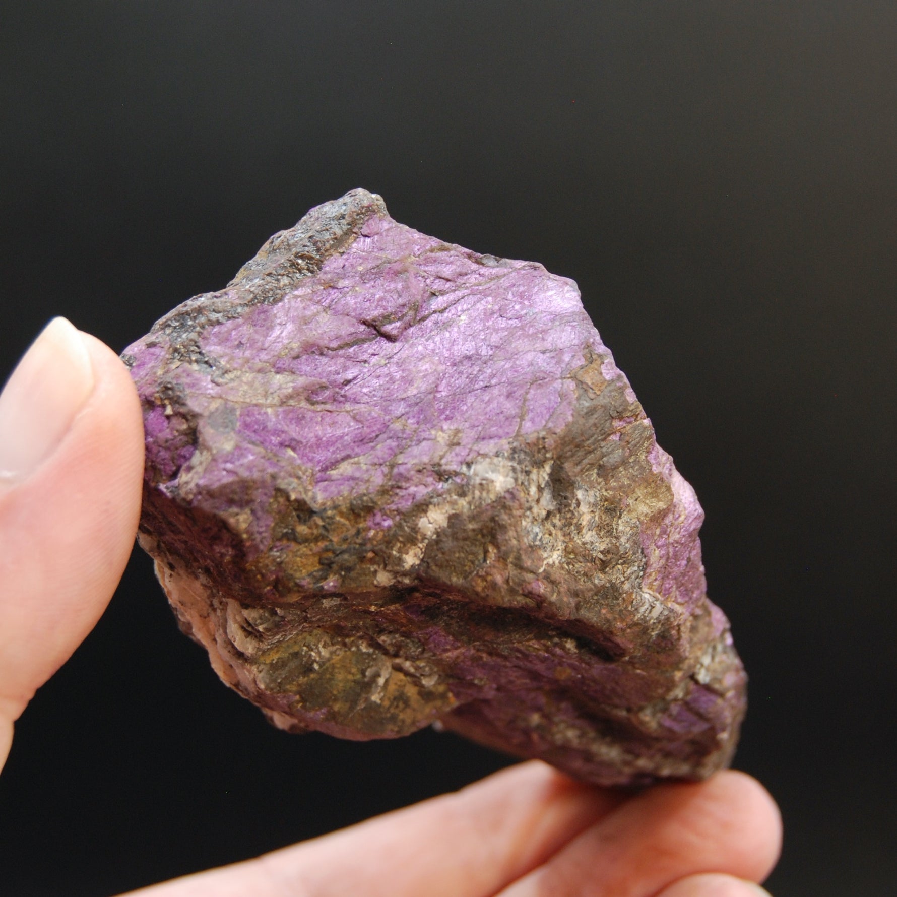 Raw Purpurite Crystal, Heterosite Mineral Specimen, Namibia