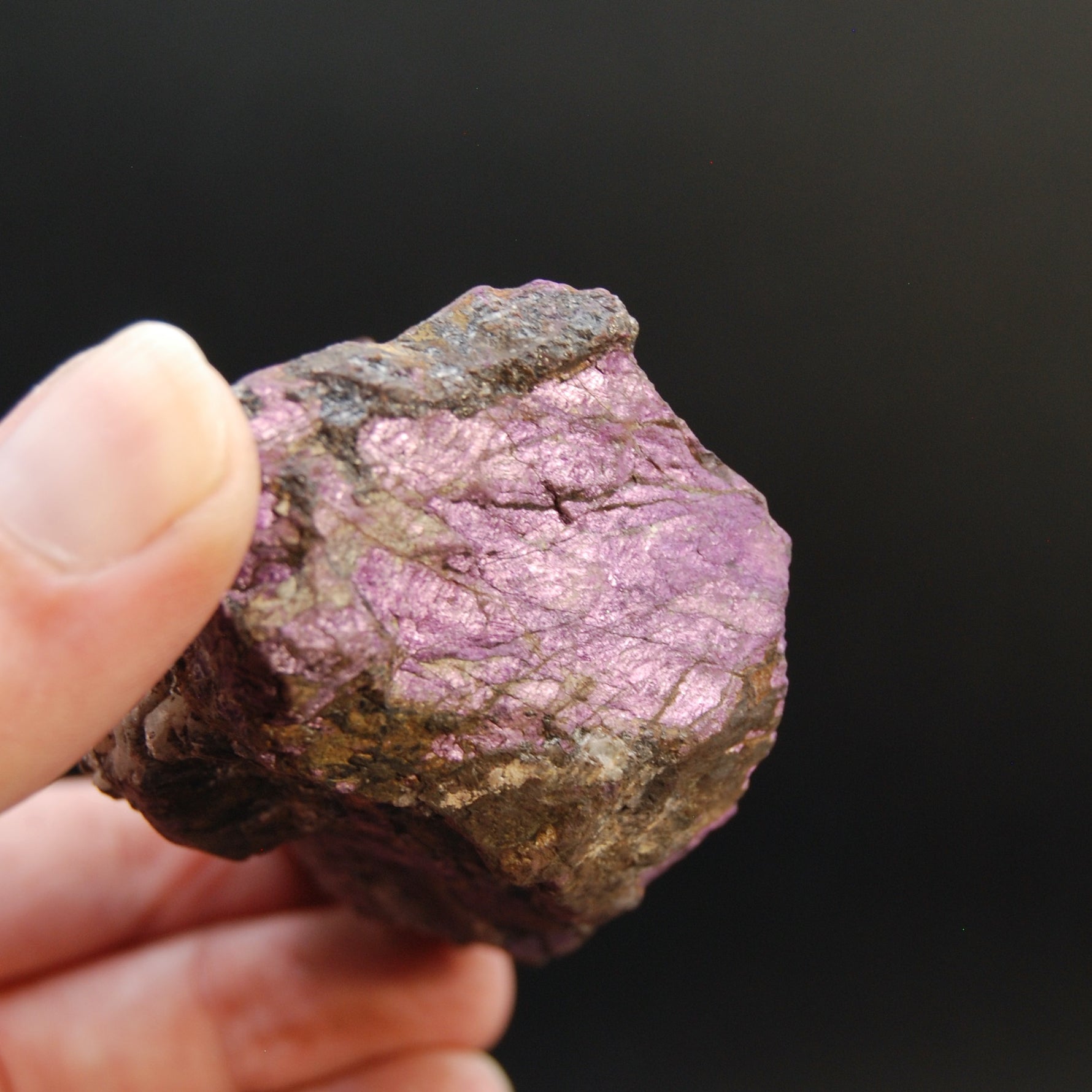 Raw Purpurite Crystal, Heterosite Mineral Specimen, Namibia