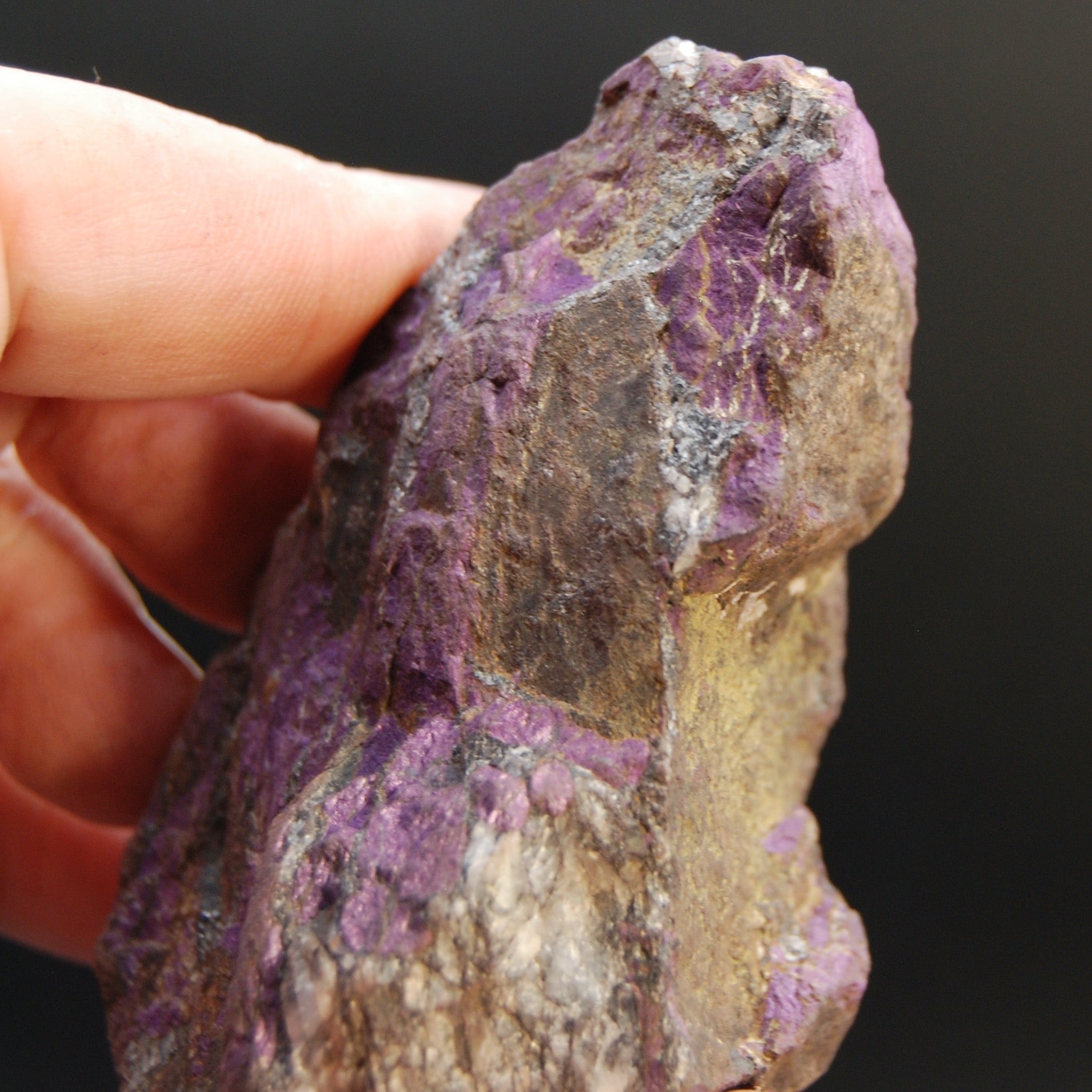 Raw Purpurite Crystal, Heterosite Mineral Specimen, Namibia
