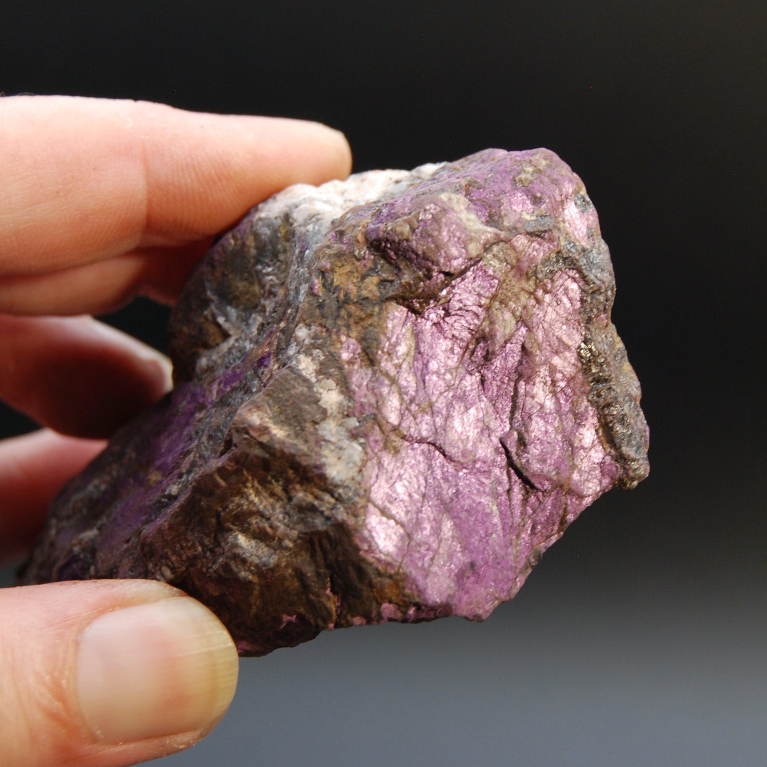Raw Purpurite Crystal, Heterosite Mineral Specimen, Namibia