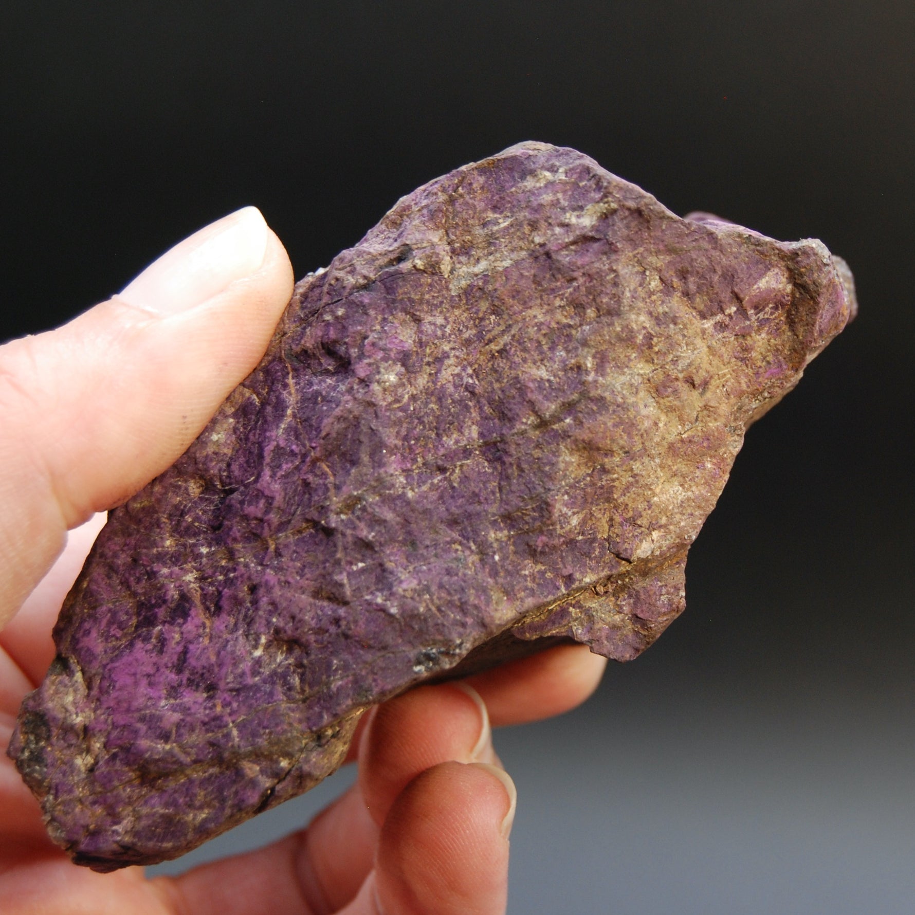Raw Purpurite Crystal, Heterosite Mineral Specimen, Namibia