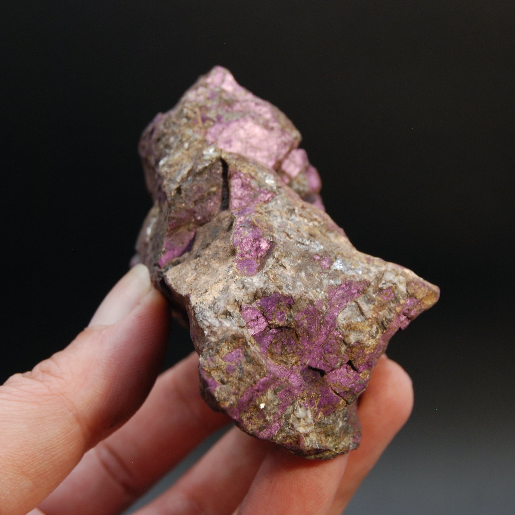 Raw Purpurite Crystal, Heterosite Mineral Specimen, Namibia
