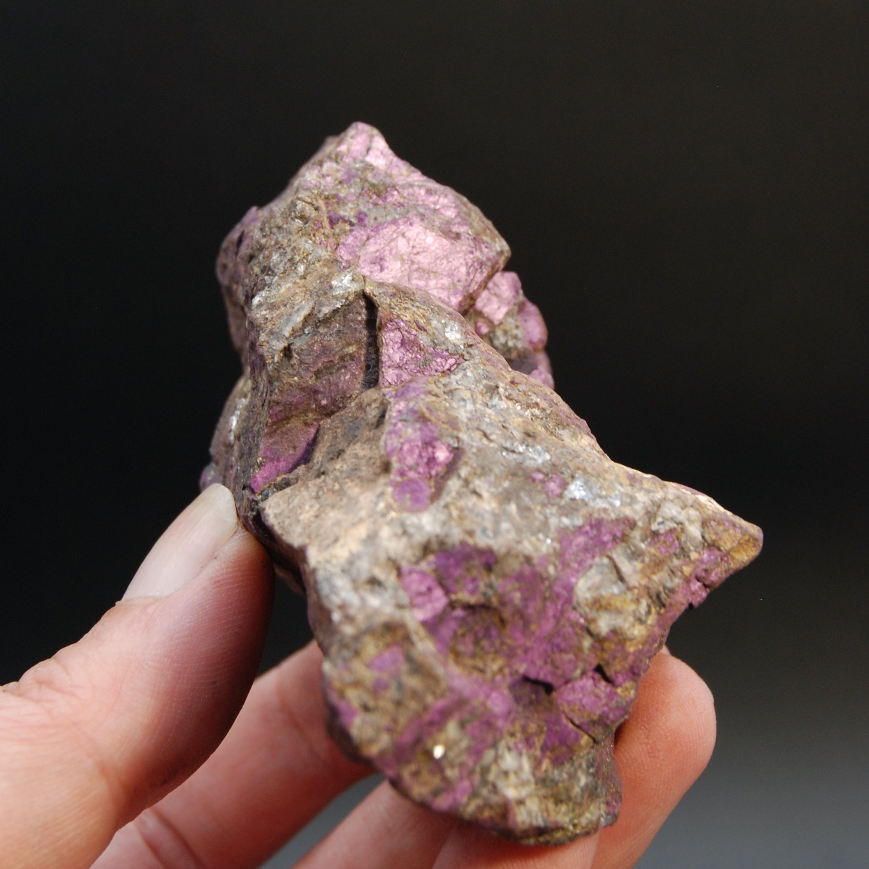 Raw Purpurite Crystal, Heterosite Mineral Specimen, Namibia