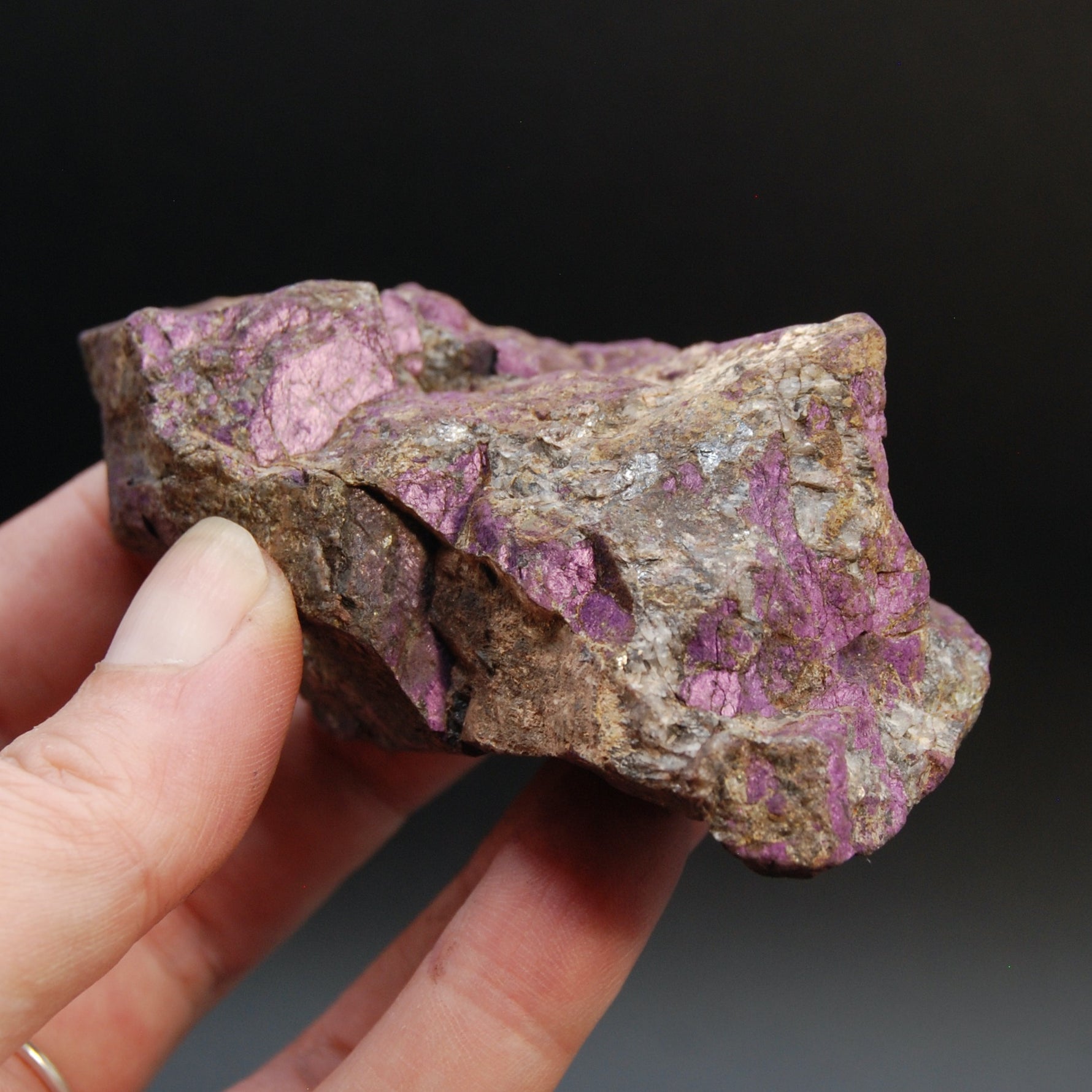 Raw Purpurite Crystal, Heterosite Mineral Specimen, Namibia