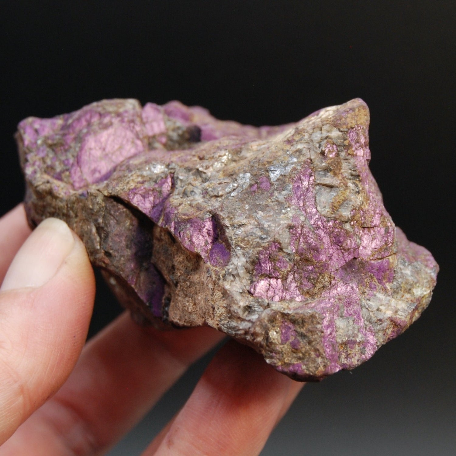 Raw Purpurite Crystal, Heterosite Mineral Specimen, Namibia
