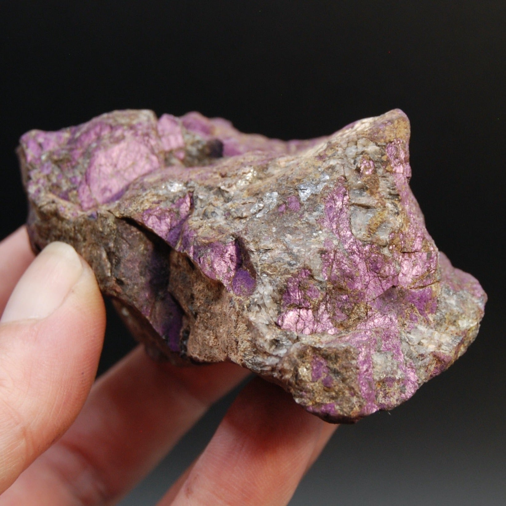 Raw Purpurite Crystal, Heterosite Mineral Specimen, Namibia