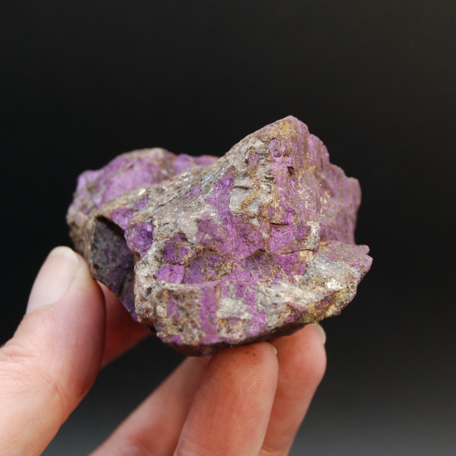 Raw Purpurite Crystal, Heterosite Mineral Specimen, Namibia
