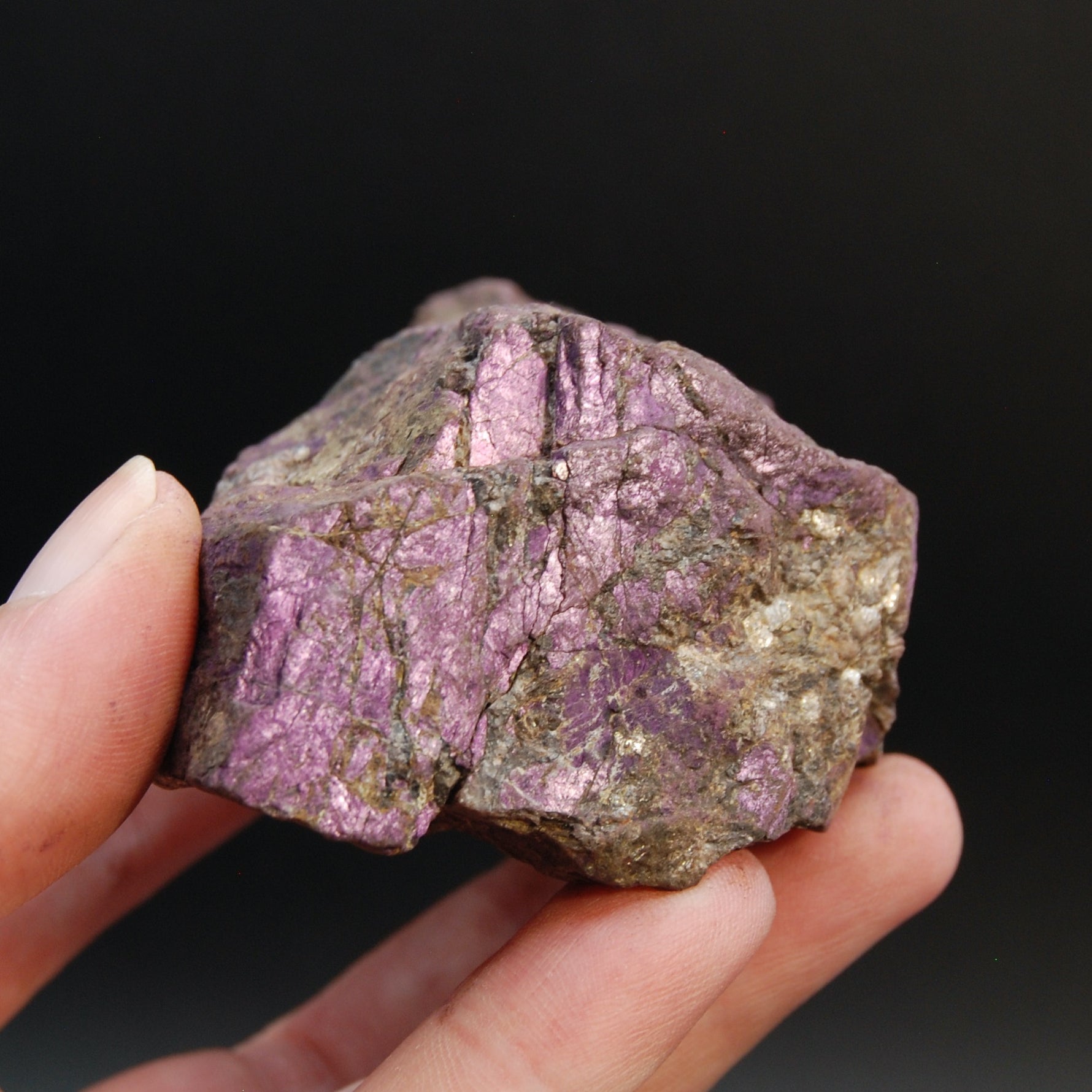 Raw Purpurite Crystal, Heterosite Mineral Specimen, Namibia