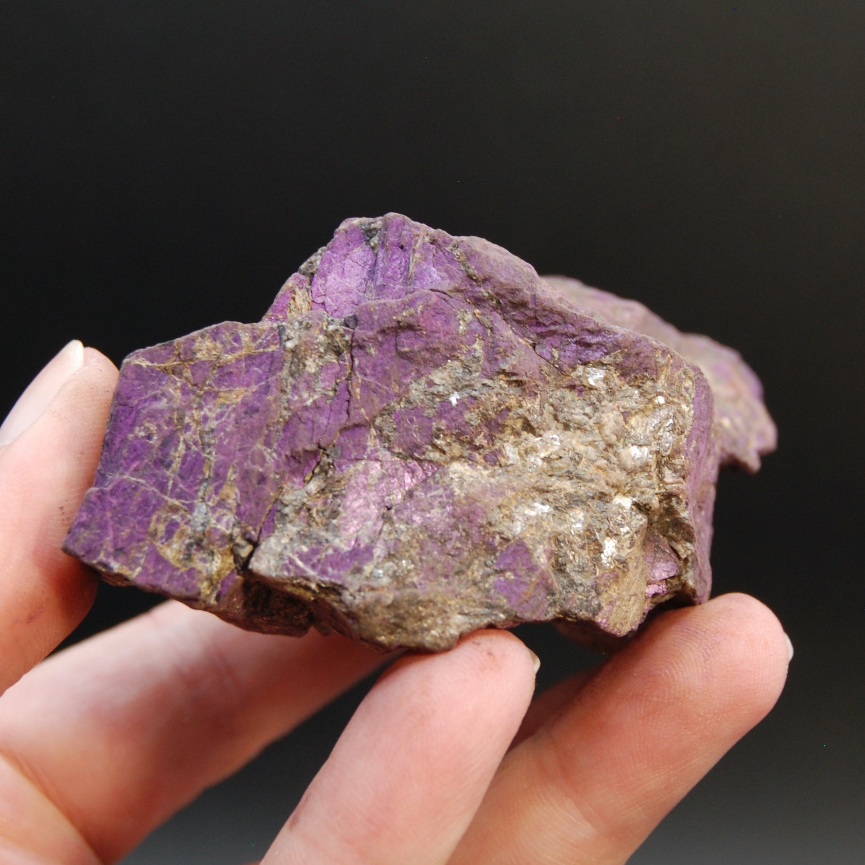 Raw Purpurite Crystal, Heterosite Mineral Specimen, Namibia