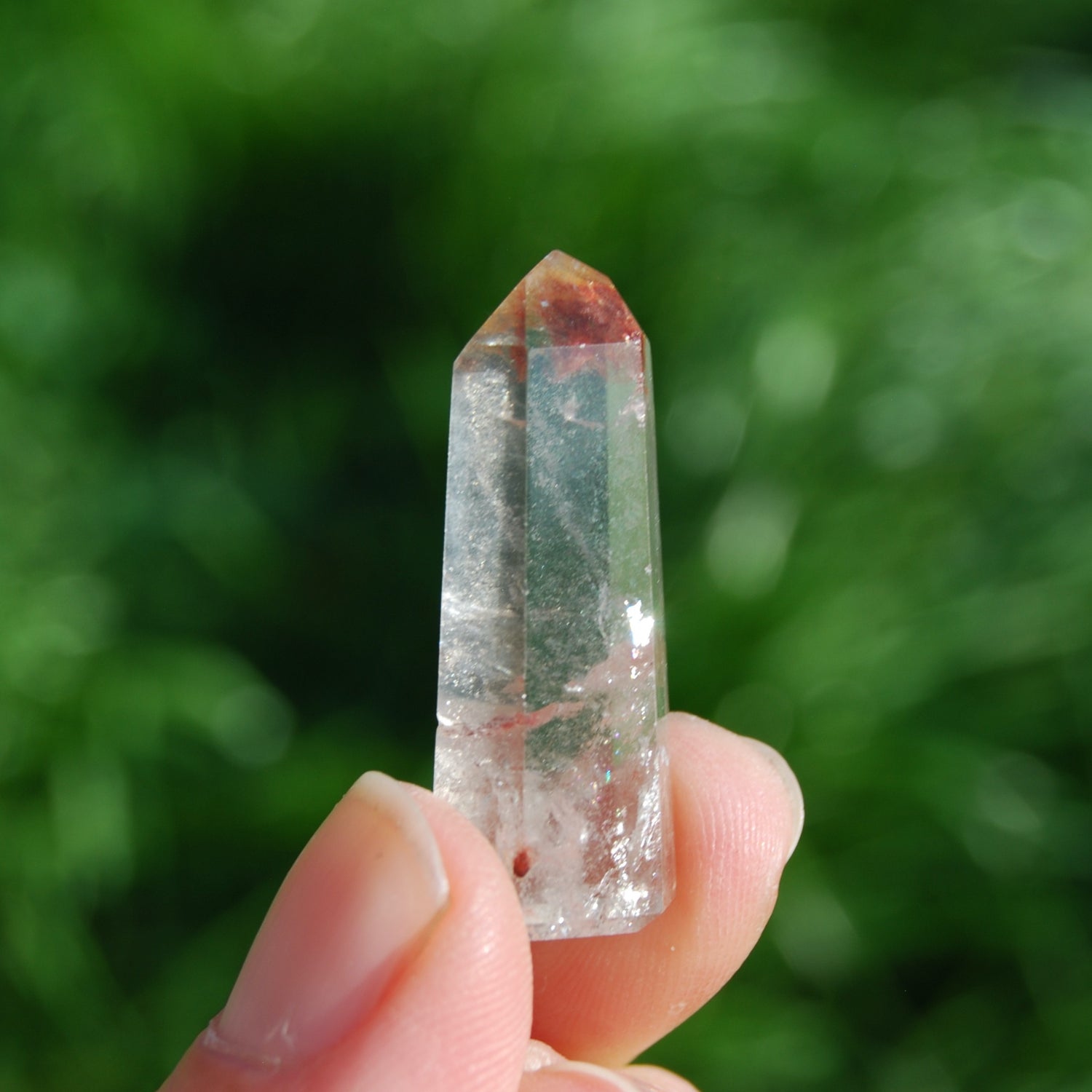 Amphibole Quartz Crystal Mini Tower