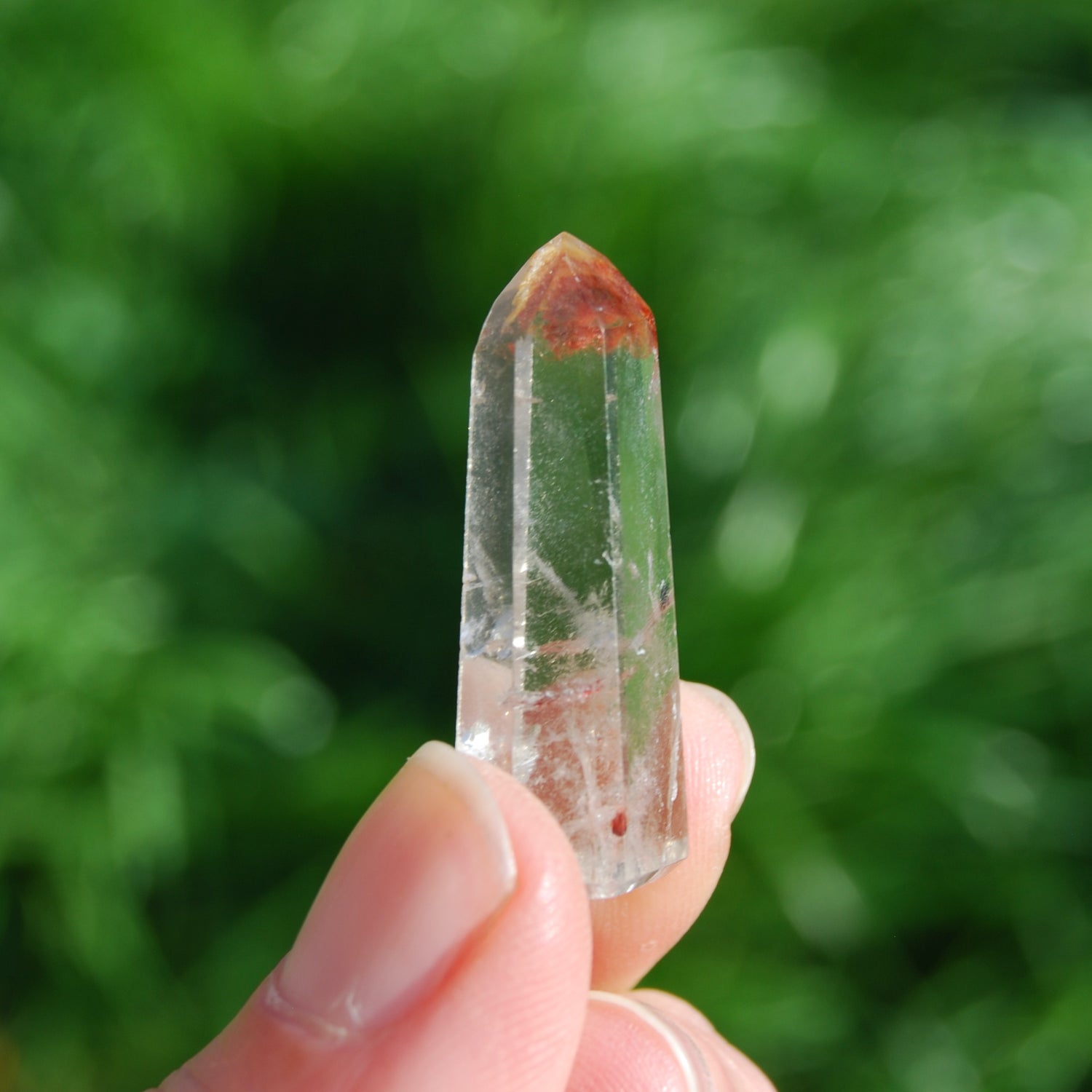 Amphibole Quartz Crystal Mini Tower