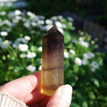 Gold Magenta Fluorite Crystal Towers