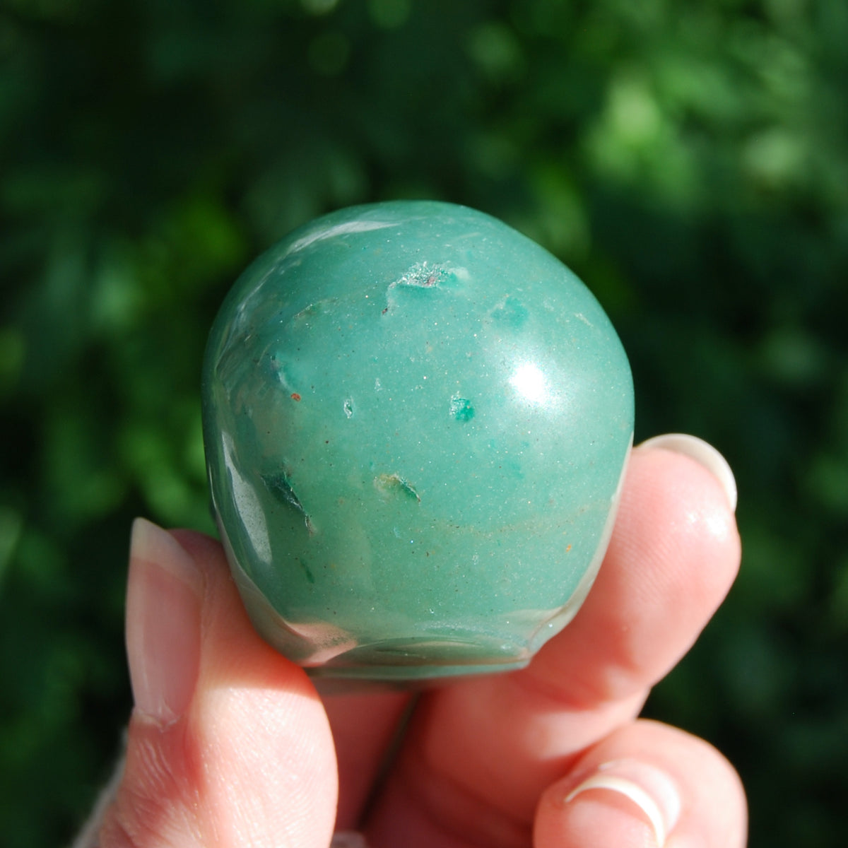 Aventurine Crystal Skull, Green Aventurine Carved Crystal Skull