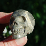 Pyrite Carved Crystal Skull, Fool's Gold Crystal Skull