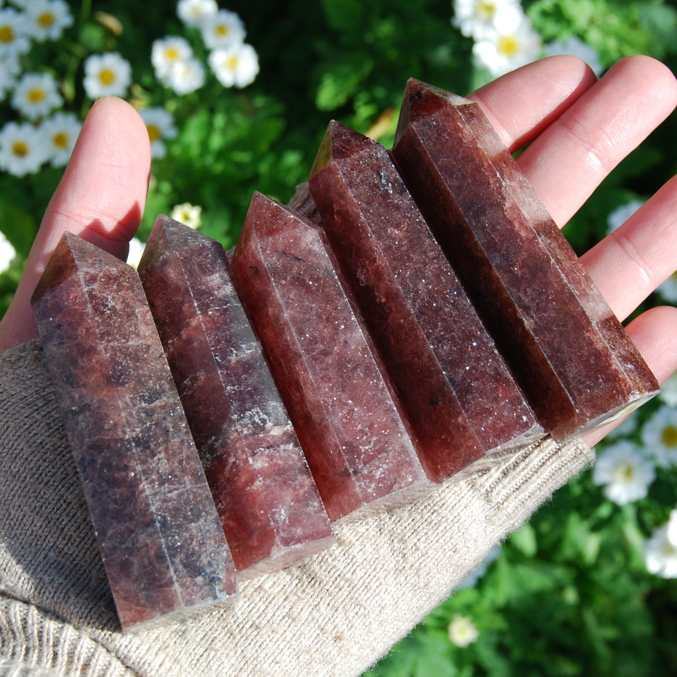 Natural Strawberry stone tower, Natural Strawberry crystal, store Quartz point, crystal tower large, Big crystal, Huge quartz tower,TA1102