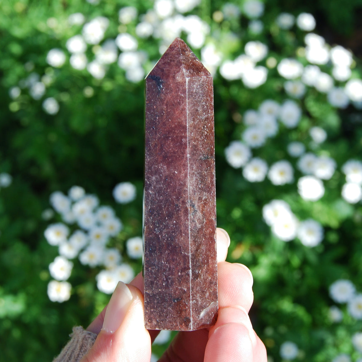 Strawberry Quartz Crystal Tower, Natural Strawberry Quartz Crystal 