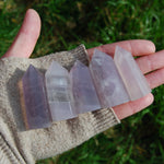 Yttrium Fluorite, Lavender Yttrium Fluorite Crystal Towers